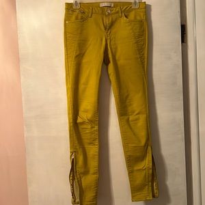 Mid rise mustard yellow denim pants  from Zara, size 4.